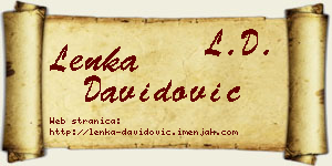 Lenka Davidović vizit kartica